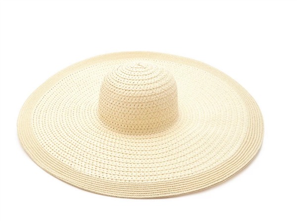 Extra-Wide Floppy Straw Hat